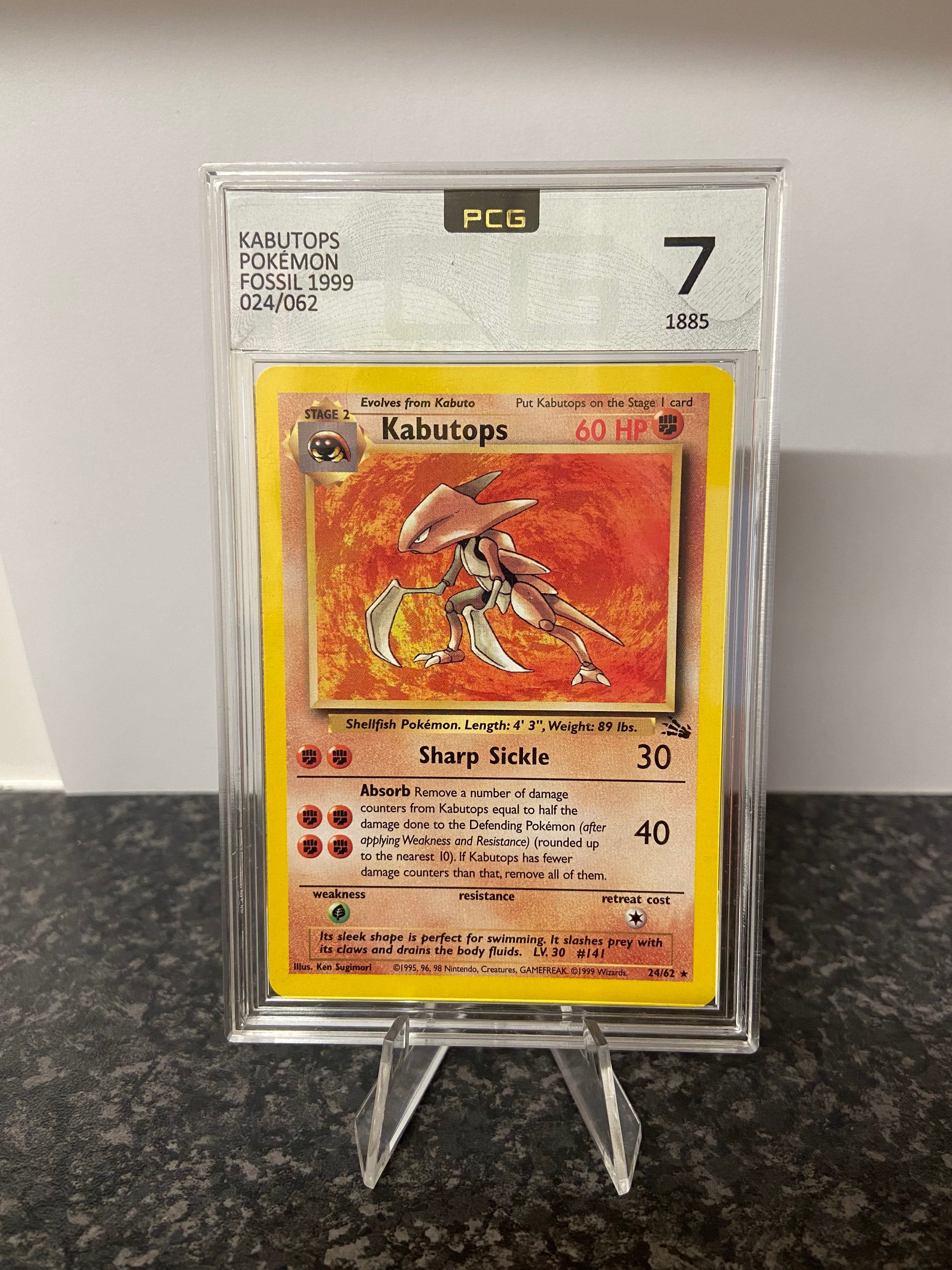 Pokemon kabutops 2024 & Kabuto graded collection