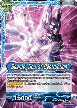 Beerus // Beerus, God of Destruction BT1-029