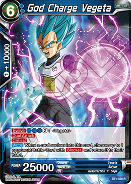 God Charge Vegeta BT1-036