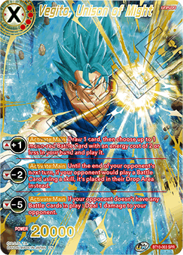 Vegito, Unison of Might BT10-003 (Special Rare)