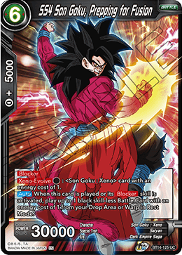 SS4 Son Goku, Prepping for Fusion BT14-125