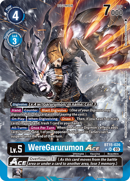 WereGarurumon ACE BT15-026 (Alternate Art)