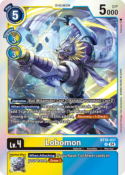 Lobomon BT18-037