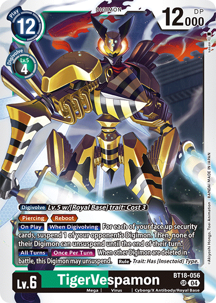 TigerVespamon BT18-056