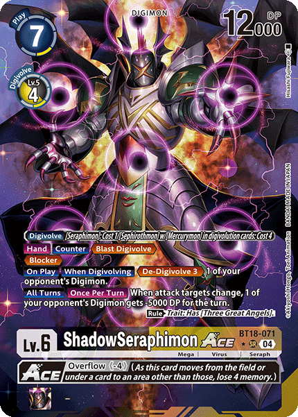 ShadowSeraphimon ACE BT18-071 (Alternate Art)