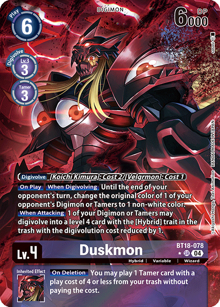 Duskmon BT18-078 (Alternate Art)