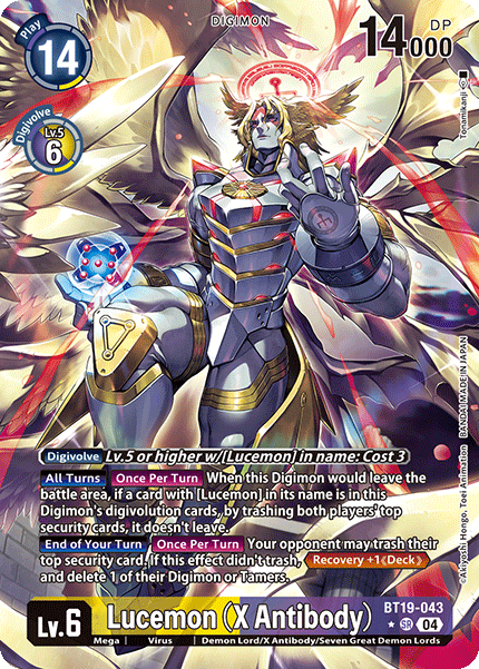 Lucemon (X Antibody) BT19-043 (Alternate Art)