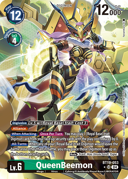 QueenBeemon BT19-053 (Alternate Art)