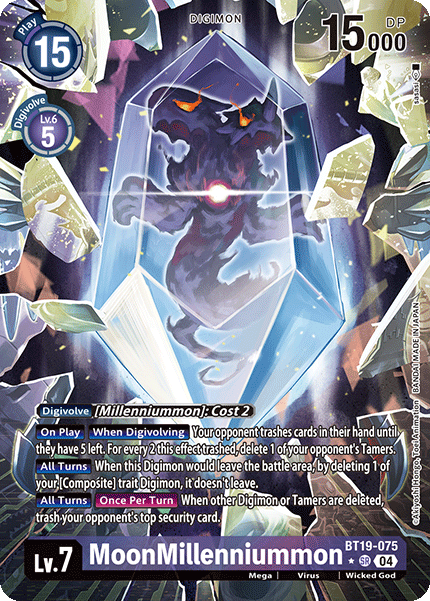 MoonMillenniummon BT19-075 (Alternate Art)