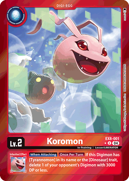 Koromon EX8-001 (Limited Uncommon)