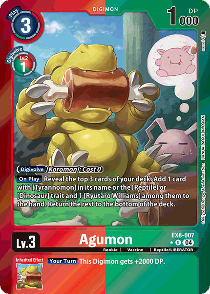 Agumon EX8-007 (Limited Uncommon)