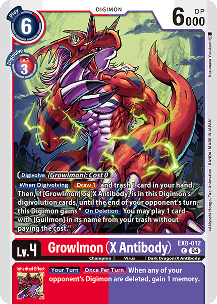 Growlmon (X Antibody) EX8-012