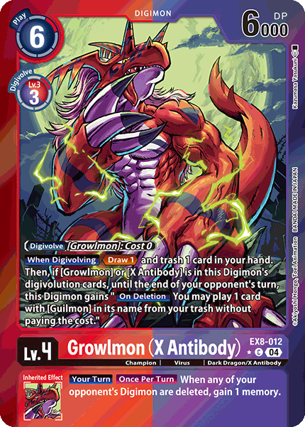 Growlmon (X Antibody) EX8-012 (Limited Common)