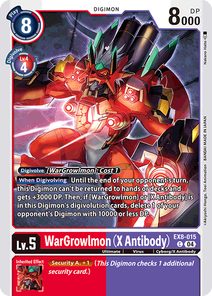 WarGrowlmon (X Antibody) EX8-015