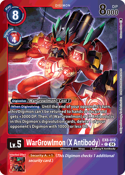 WarGrowlmon (X Antibody) EX8-015 (Limited Common)