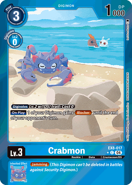 Crabmon EX8-017 (Limited Common)