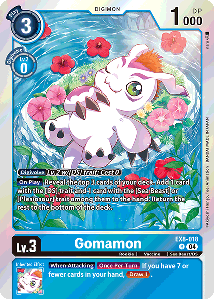 Gomamon EX8-018