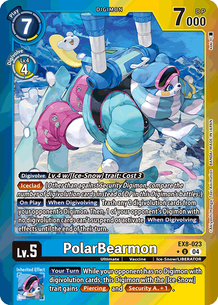 PolarBearmon EX8-023 (Limited Uncommon)