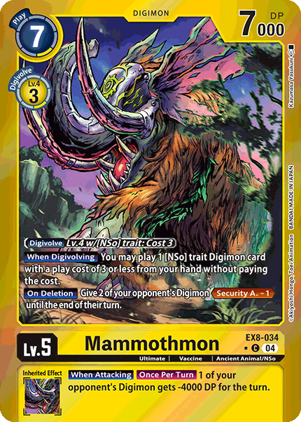 Mammothmon EX8-034 (Limited Common)