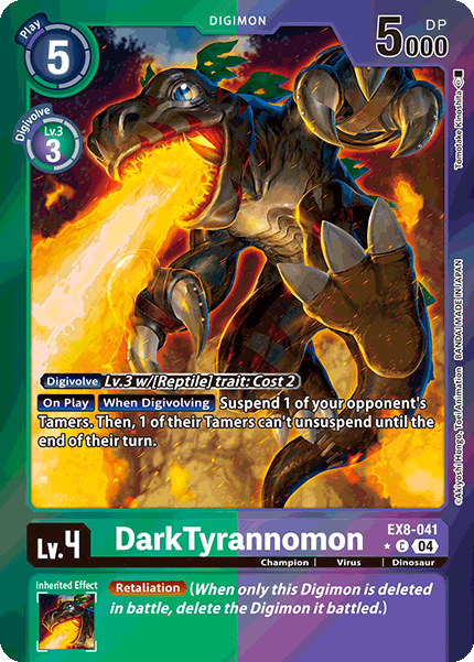 DarkTyrannomon EX8-041 (Limited Common)