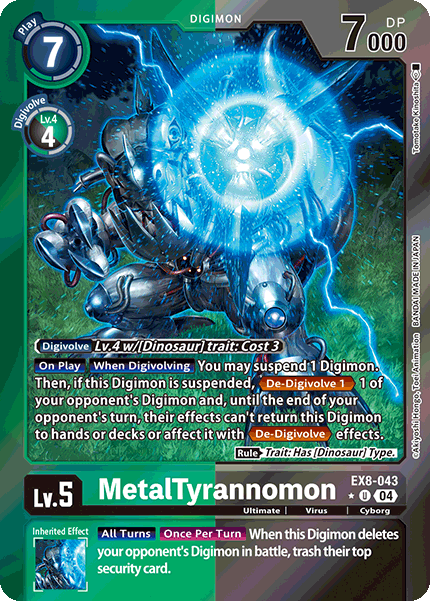 MetalTyrannomon EX8-043 (Limited Uncommon)