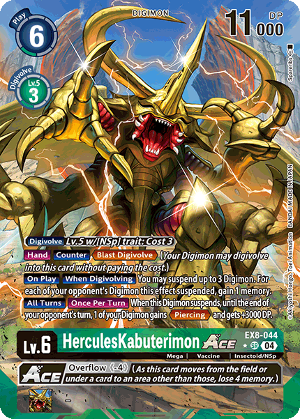 HerculesKabuterimon ACE EX8-044 (Alternate Art)