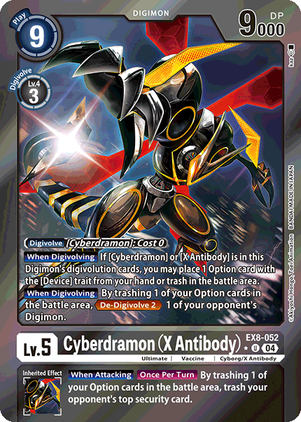 Cyberdramon (X Antibody) EX8-052 (Limited Uncommon)