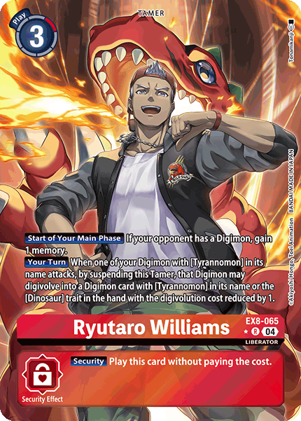 Ryutaro Williams EX8-065 (Alternate Art)