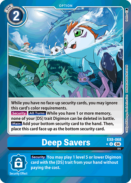 Deep Savers EX8-068 (Limited Uncommon)