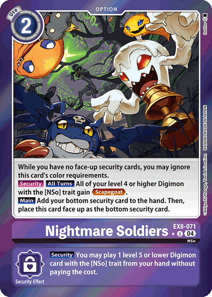 Nightmare Soldiers EX8-071 (Limited Uncommon)