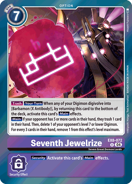 Seventh Jewelrize EX8-072