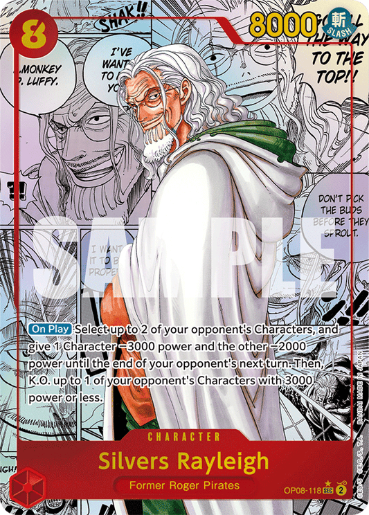 Silvers Rayleigh OP08-118 (Alternate Art 2)