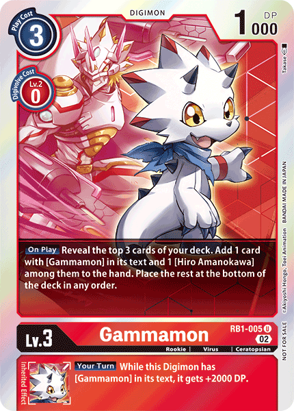 Gammamon RB1-005 (Alternate Art)