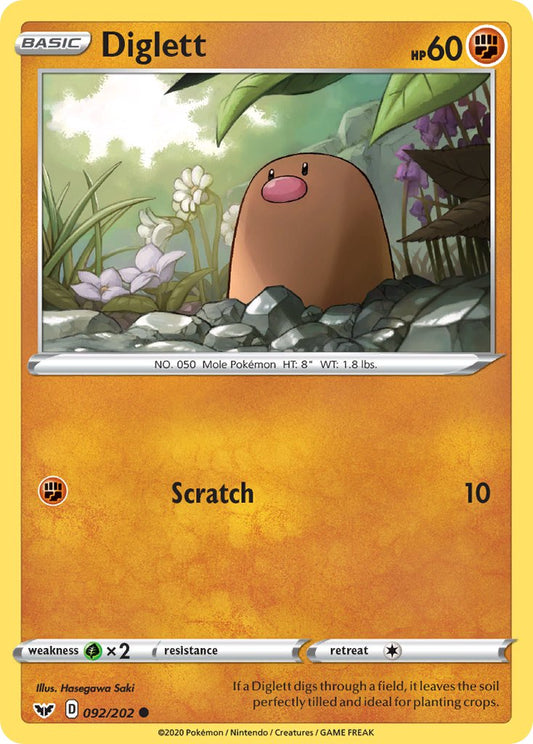 Diglett | Sword & Shield Base Set 092/202