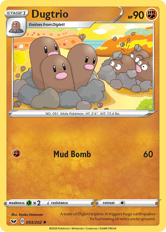 Dugtrio | Sword & Shield Base Set 093/202