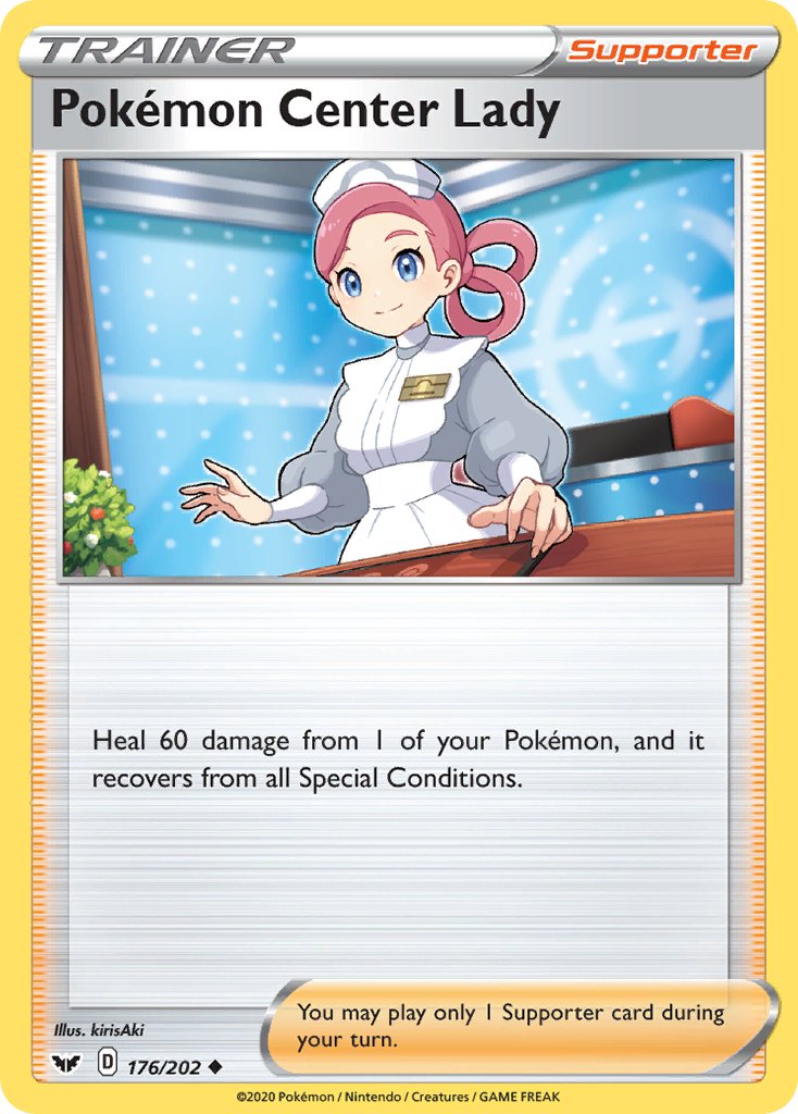 Pokemon Center Lady | Sword & Shield Base Set 176/202