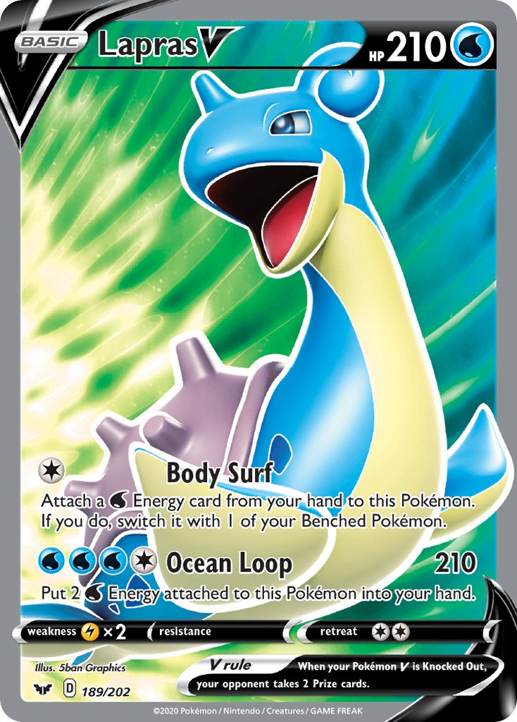 Lapras V | Sword & Shield Base Set 189/202