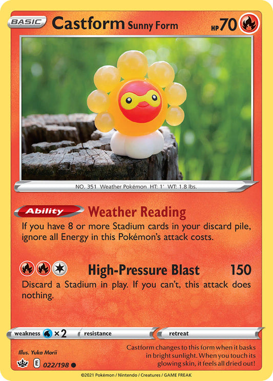 Castform Sunny Form | Chilling Reign 022/198