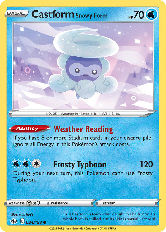 Castform Snowy Form | Chilling Reign 034/198