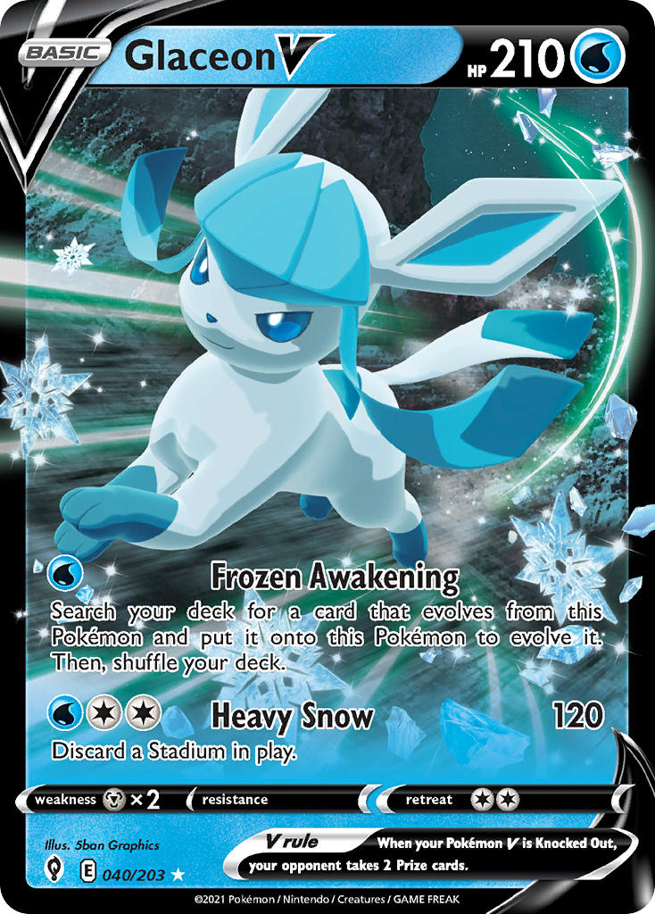 Glaceon V | Evolving Skies 040/203