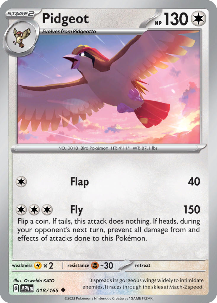 Pidgeot | Pokemon 151 018/165