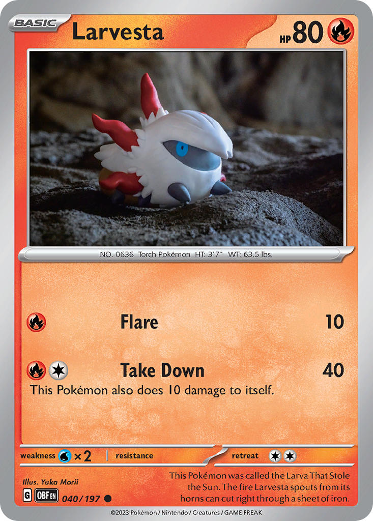 Larvesta | Obsidian Flames 040/197