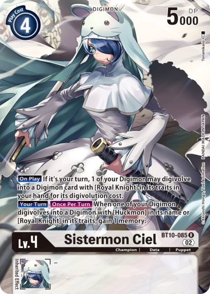 Sistermon Ciel BT10-085 (Alternate Art)