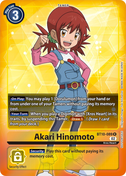 Akari Hinomoto BT10-089 (Alternate Art)