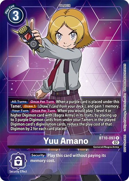 Yuu Amano BT10-093 (Alternate Art)