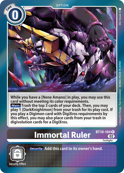 Immortal Ruler BT10-104