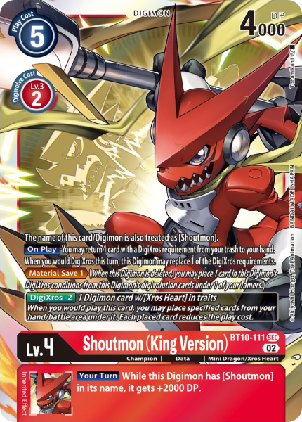 Shoutmon (King Version) BT10-111