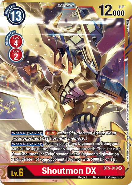 Shoutmon DX BT5-019 (Alternate Art)