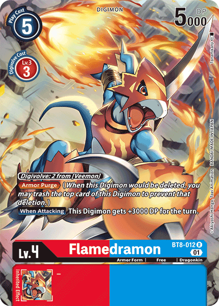 Flamedramon BT8-012 (Alternate Art)