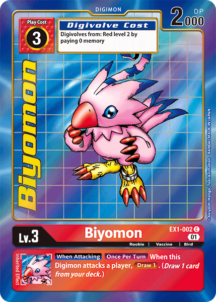 Biyomon EX1-002 (Alternate Art)